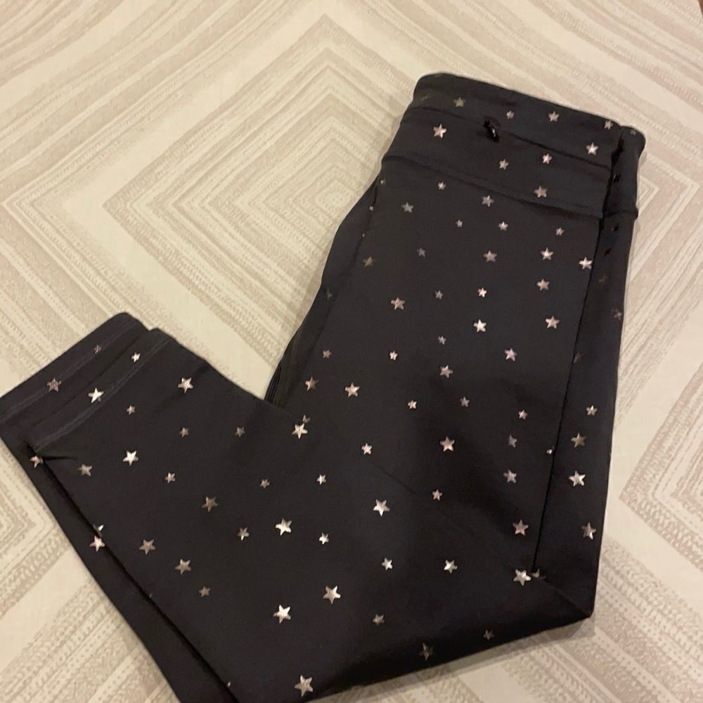 Nancy Rose Performance Women’s Dark Grey with Silver Star Leggings